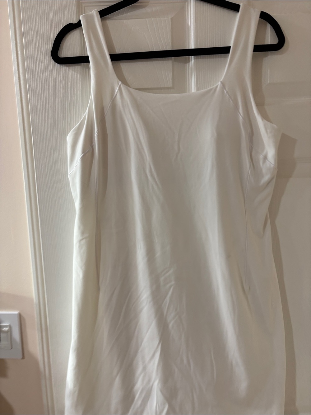 CALIA by Carrie Underwood White Sleeveless Scoop Neck Dress
